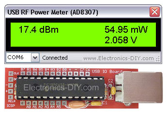USB 0-500MHz RF Power Meter